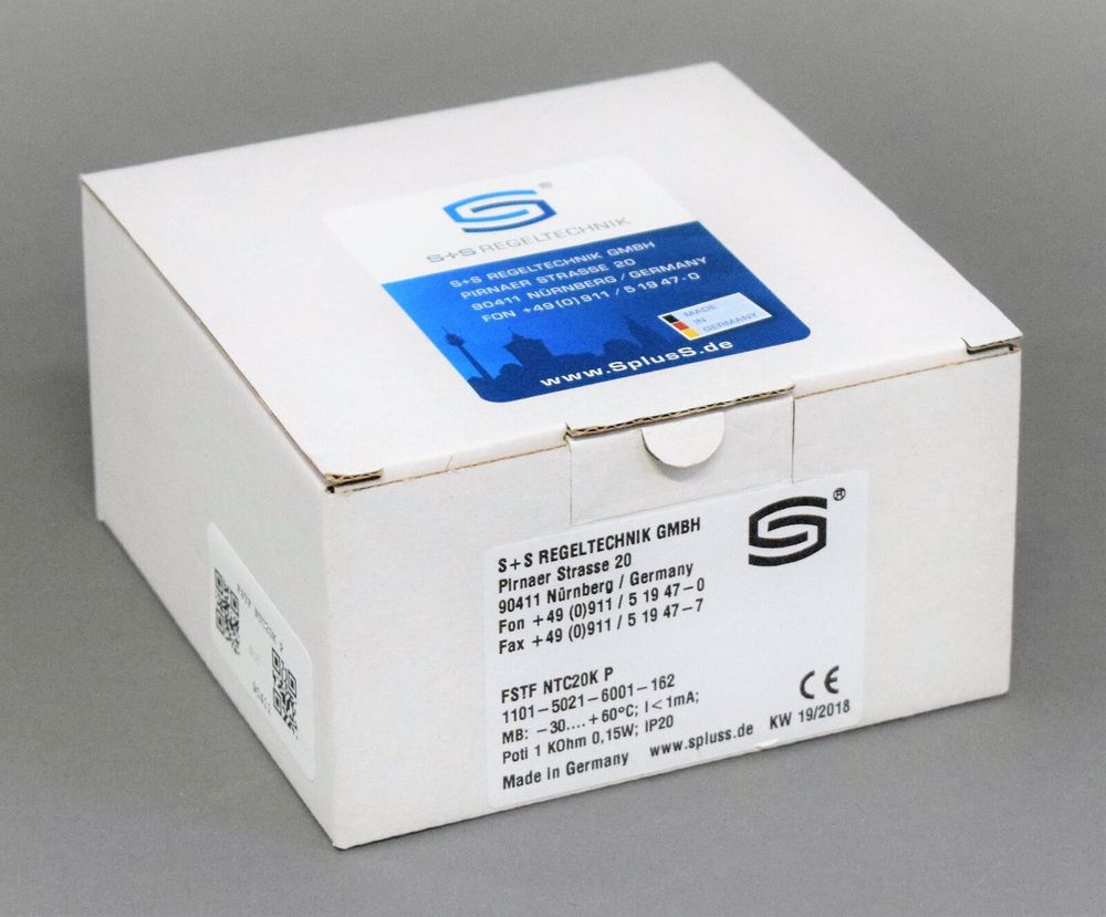 S+S REGELTECHNIK GMBH FSTF NTC20K P