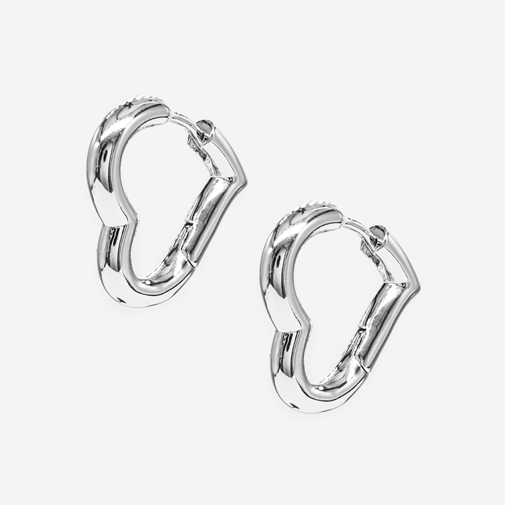 Швензы-конго в форме сердец, 21мм, родирование