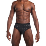 Мужские трусы-слипы из мягкого бамбукового трикотажного полотна (Размер: M) (Цвет: черный)