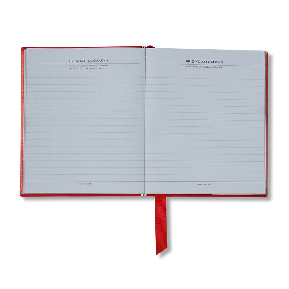 Smythson Ежедневник 2026 Premier Daily Fashion Diary in Panama, Lilac