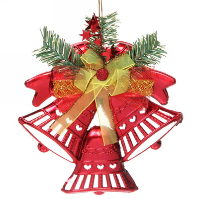 Украшение новогоднее «Звонкое трио» 17,5*20 см, Красный