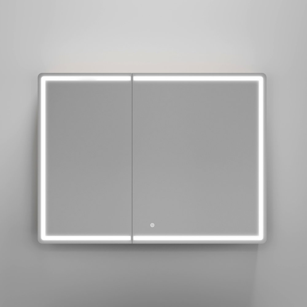 Зеркальный шкаф Sancos Mirror 990x150х740 мм, с LED подсветкой