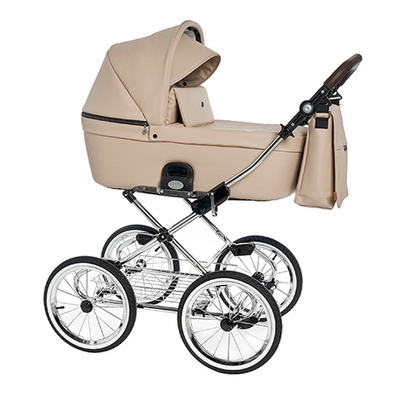Детская коляска 3 в 1 Roan Coss Classic эко-кожа (Капучино) Cappuccino