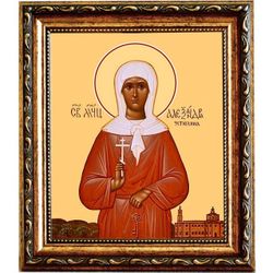 Александра Устюхина мученица. Икона на холсте.