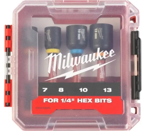 НАБОР ТОРЦЕВЫХ НАСАДОК MILWAUKEE SHOCKWAVE IMPACT DUTY (4 ШТ)