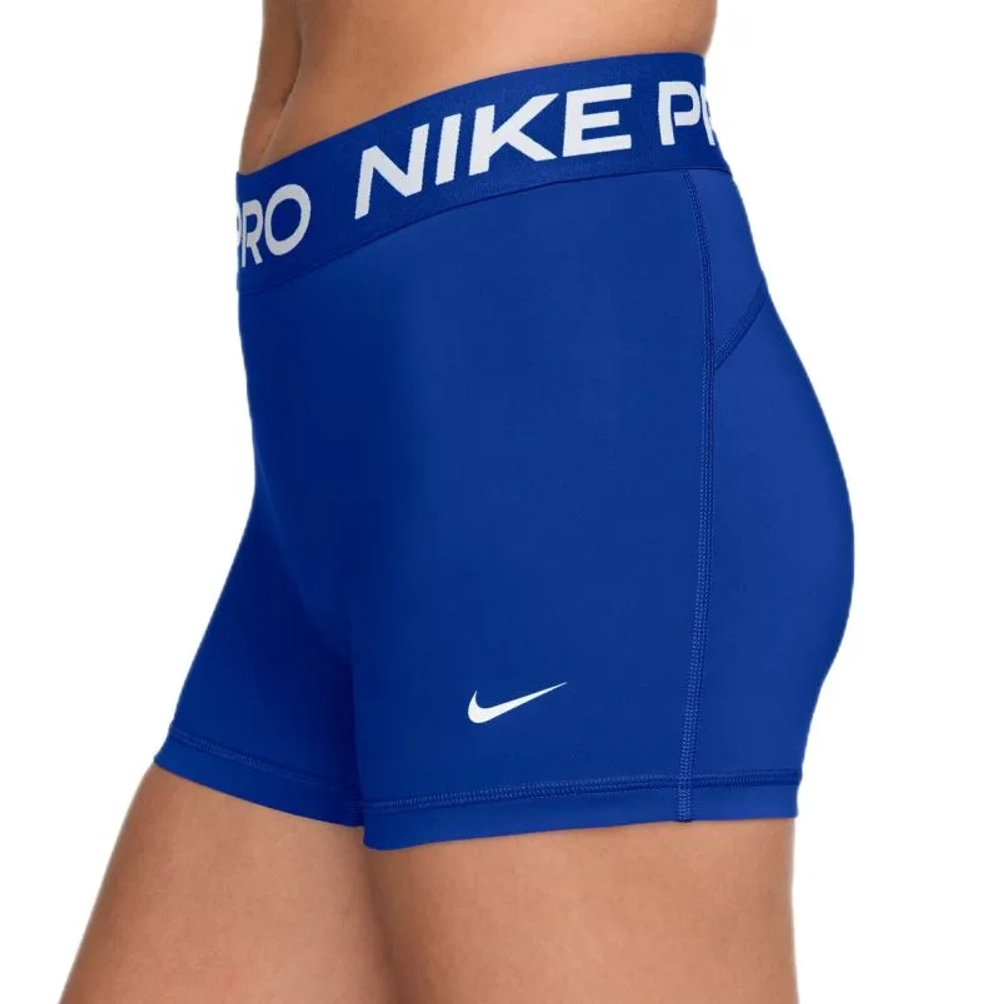 Женские теннисные шорты Nike Pro Dri-Fit 365 Mid-Rise 3in - old royal/white