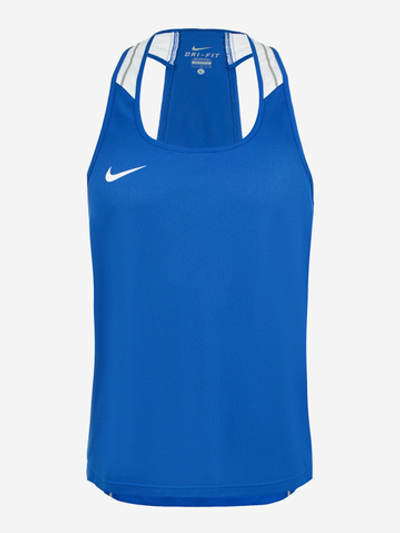 652861-493 МАЙКА (бел) БОКСЕРСКАЯ NIKE BOXING TANK