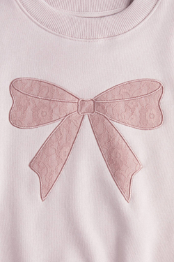 H&M Толстовка с принтом, светло-розовый