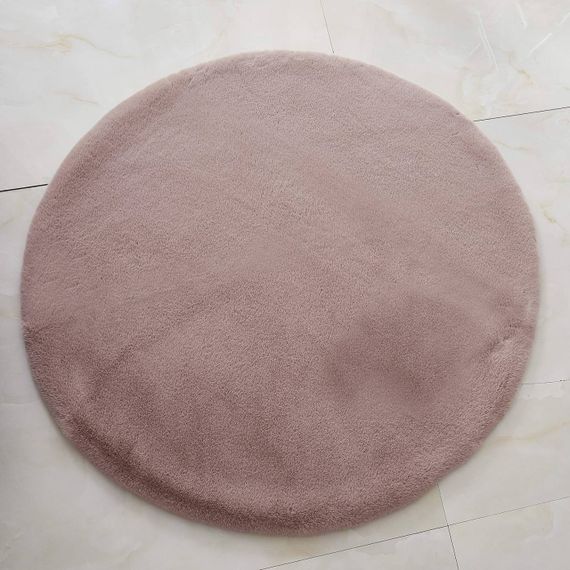 Коврик Плюшевый (пепел роза) 100х100