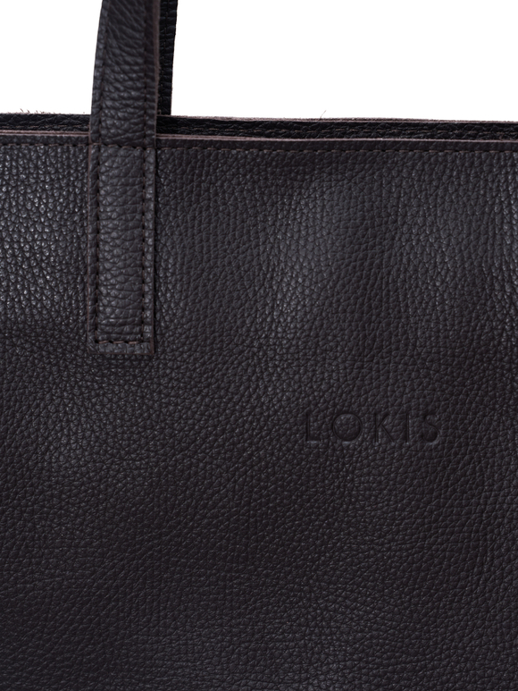 сумка шоппер глубокий темно-коричневый