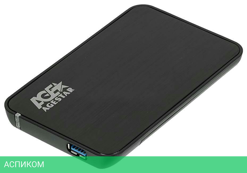 Бокс для накопителя AgeStar 3UB2A8-6G черный