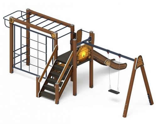 Игровой комплекс Счастливое детство Эко ДИК 2.01.02-02 H=1200