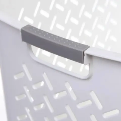 Корзина - органайзер универсальная для хранения с ручками «ДОМания «, цвет белый, 35*25*21.5см (лейбл)