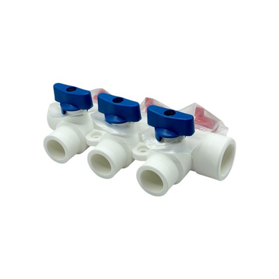 Коллектор полипропиленовый универсальный TEBO 25x20x3 выхода