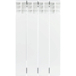 Радиатор биметаллический STOUT Space 500 - 4 секции (подключение боковое, цвет белый)