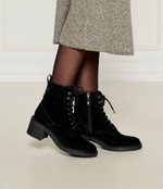 Кожаные ботильоны на каблуке Tommy Hilfiger - черный(FW0FW08090)