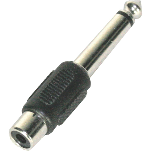 INVOTONE AD210 - переходник RCA мама, 6.35мм моно джек папа, корпус пластик