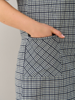 Туника Т-012/клеточкасиний-зеленая