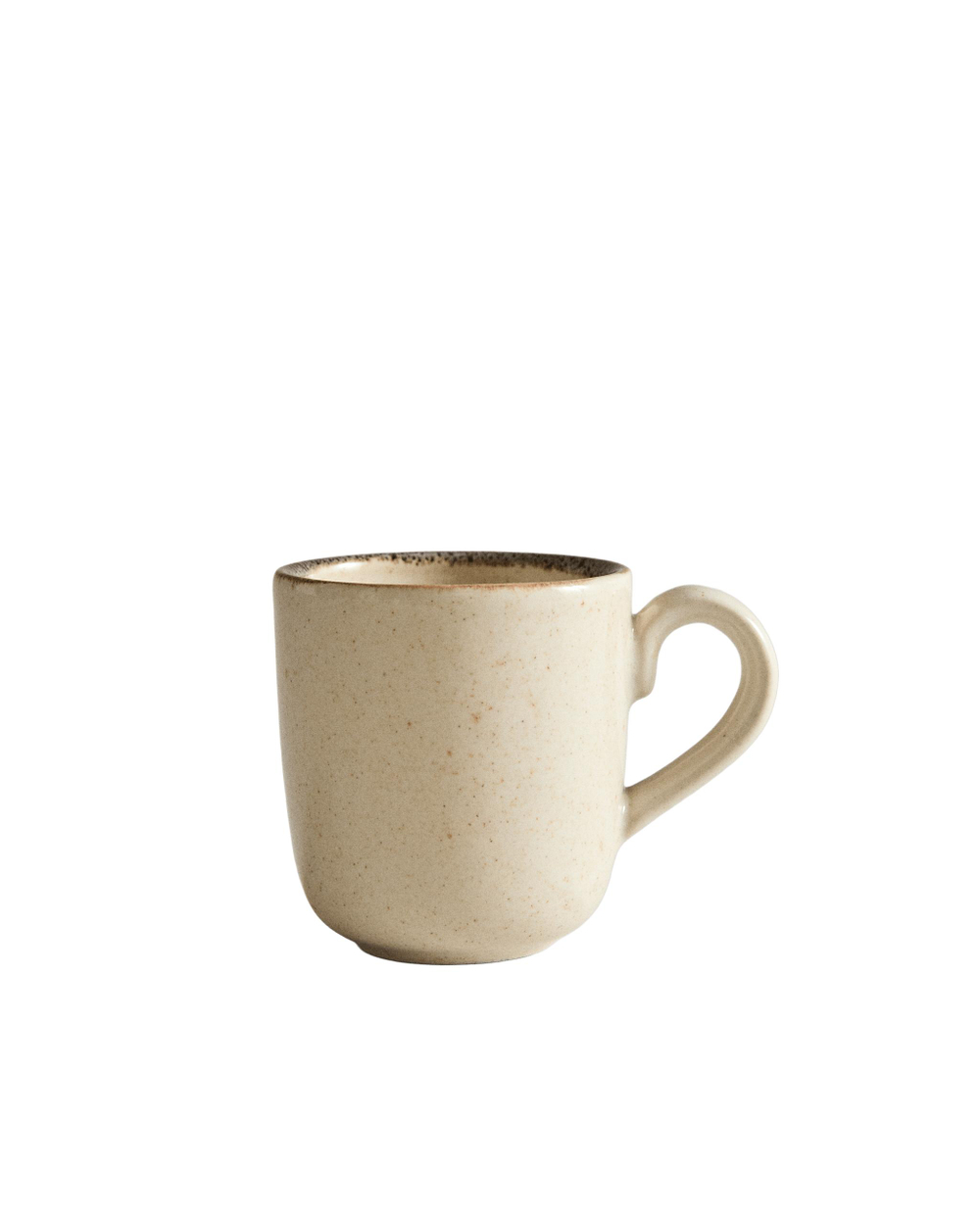 Zara Home чашка из каменной керамики, цвет бежевый, 6.6 см