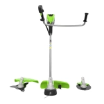 Аккумуляторный триммер Greenworks TB201H2K5 82В (2 x 5 Ач, ЗУ) захват 460 мм, 14.7 кг, 2112407U2B