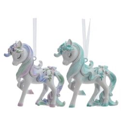 GAEM Фигурка декоративная подвесная "Лошадка", L7,5 W2 H8 см, 2в.