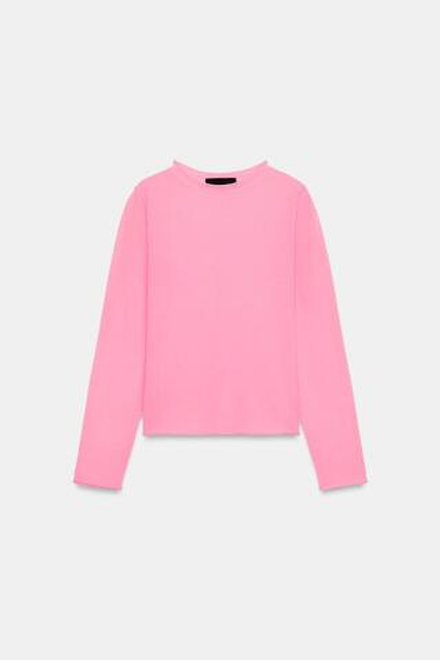 ZARA ТОНКИЙ СВИТЕР, МЯГКИЙ РОЗОВЫЙ