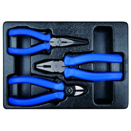 Цена на KING TONY (9-40103GP) Набор пассатижей и бокорезов, ложемент, 3 предмета