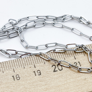 Цепочка, сталь, размер звена 6,2*2,6 мм, цена за 50 см