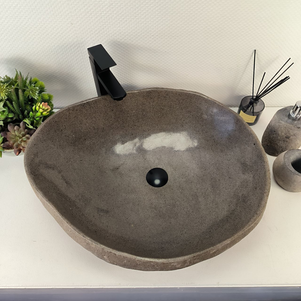 Раковина из речного камня RS-65406 66*54*16 0863