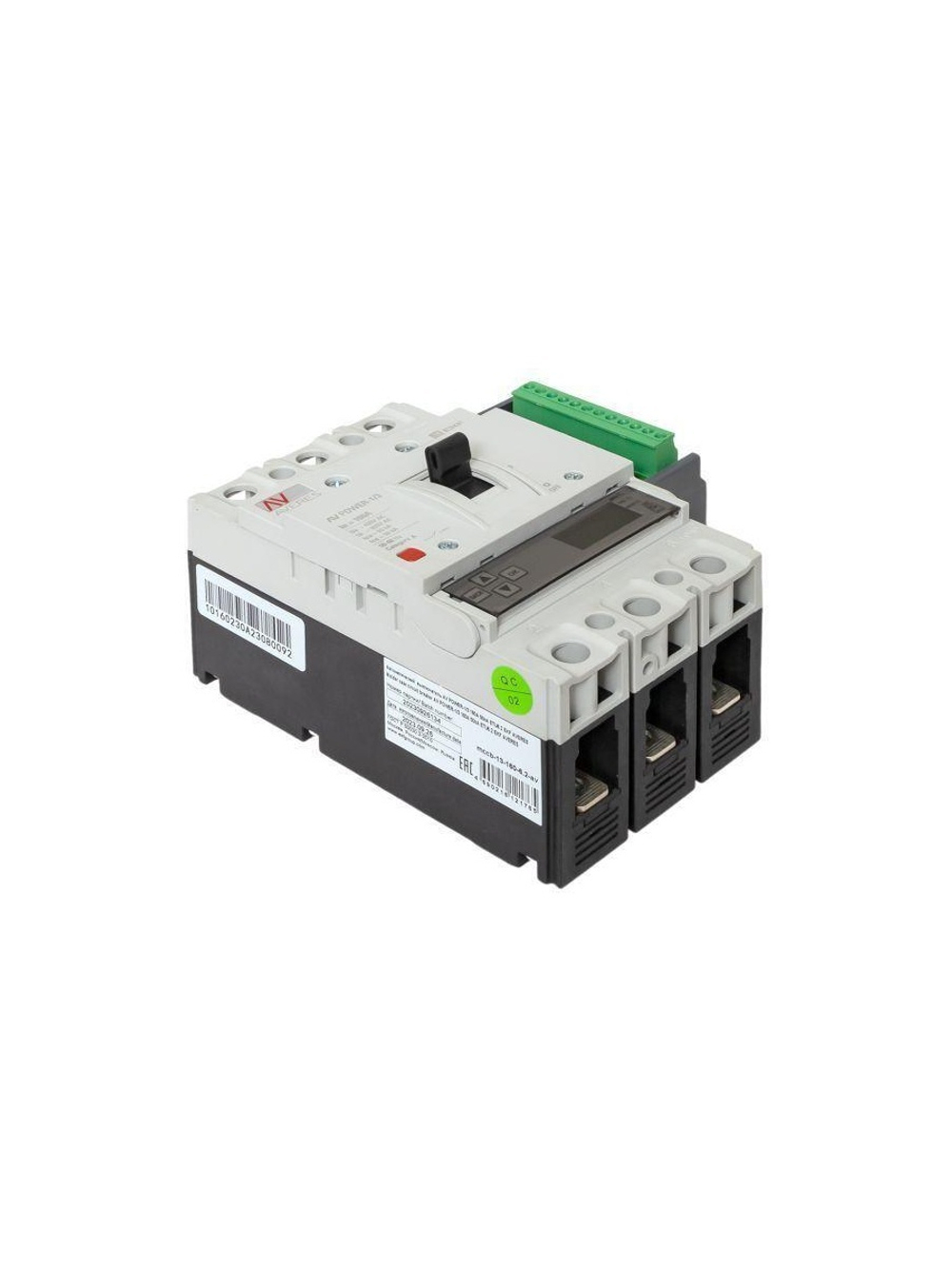 Выключатель автоматический 3п 160А 50кА AV POWER-1/3 ETU6.2 AVERES EKF mccb-13-160-6.2-av
