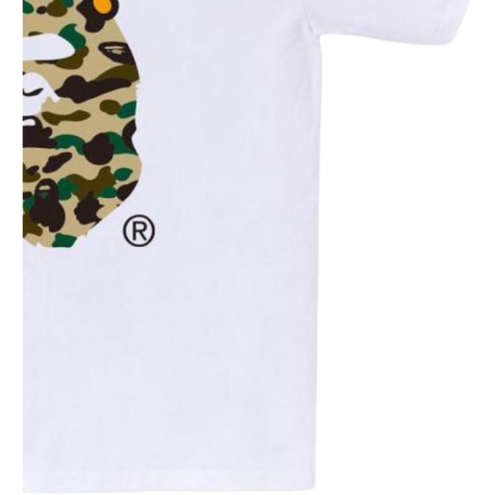 A Bathing Ape 1st Camo Milo On Ape Head Tee белый