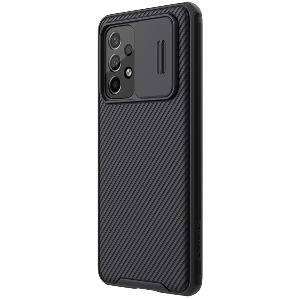 Чехол усиленный для смартфона Samsung Galaxy A53 5G от Nillkin, серия CamShield Pro Case, с сдвижной крышкой для камеры