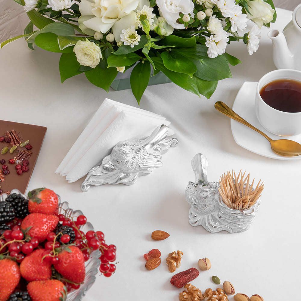 Держатель для зубочисток Птичка Терра Белый