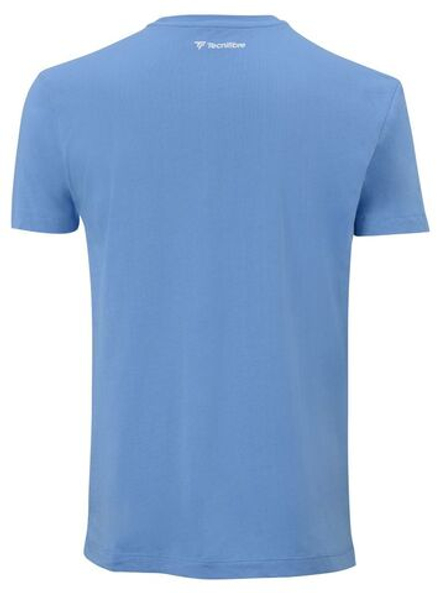 Теннисная футболка Tecnifibre Club Cotton Tee - azur