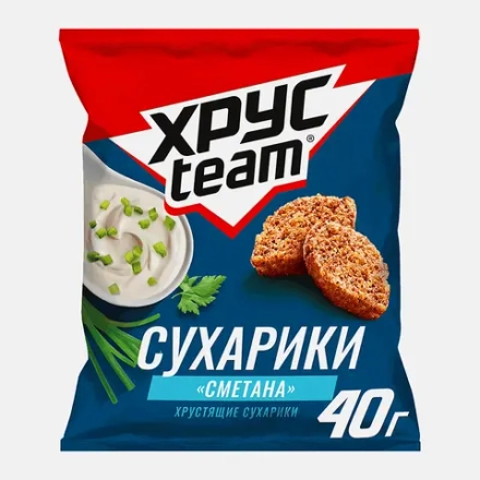 Сухарики Хрусteam Сметана 40г