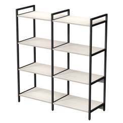 10ССД.4.600 Стеллаж средний двойной 4 полки (1180*400*1328)