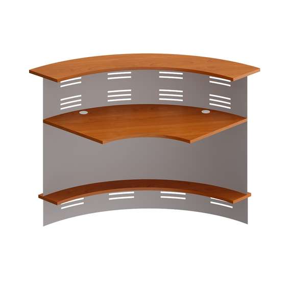 Модуль ресепшен 90 градусов с экраном угловой ФР 469 ВТ + ФР 487ХР