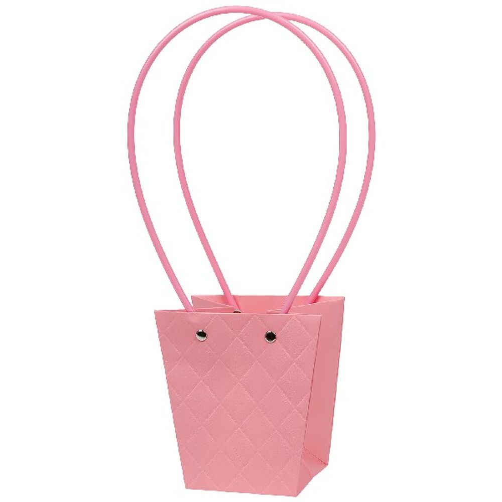 Пакет Мастхэв M конус "Diamond" 12x8xH12,5 (Розовый)