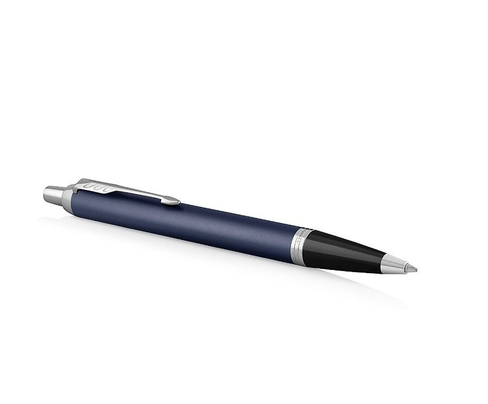 Шариковая ручка Parker IM Metal Matte Blue CT, стержень: M, цвет чернил: blue, в подарочной упаковке.