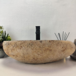 Раковина из речного камня RS-63588 (54*37*15) 0122