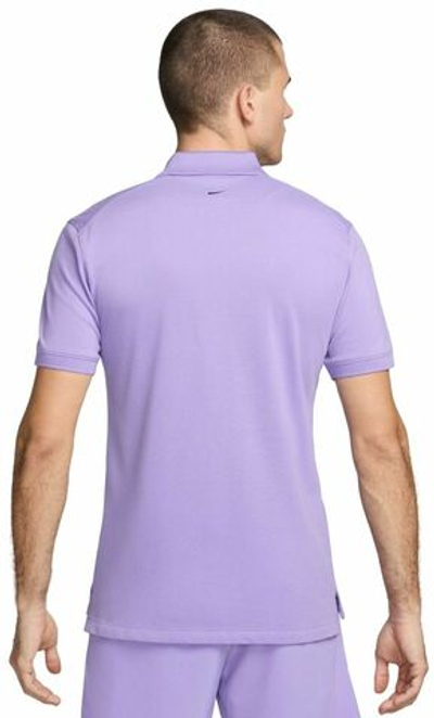 Мужское теннисное поло Nike Rafa Slim Polo - space purple/white