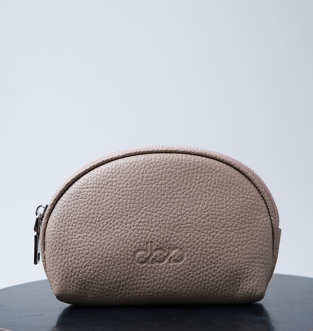 Косметичка кожаная DBR 15-41 бежевый латте