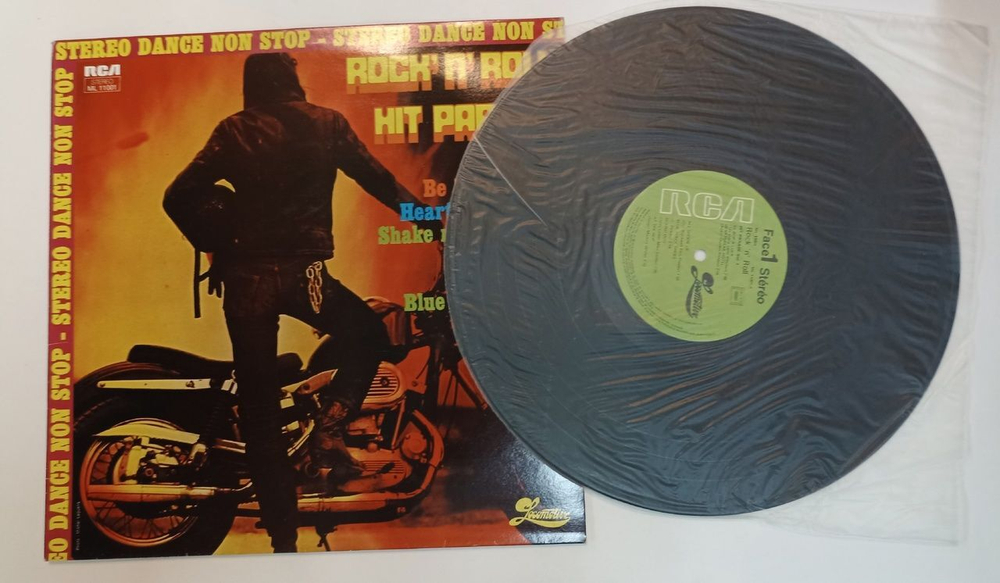 Винтажная виниловая пластинка LP The Wonder System Rock N Roll Hit Parade Vol. 1 (France 1976)