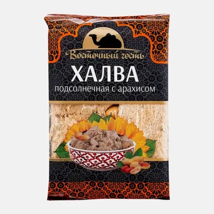 Халва Восточный гость подсолнечная с арахисом 350г