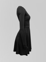 Платье STYLISH 1908 короткое однотонное необработанный край