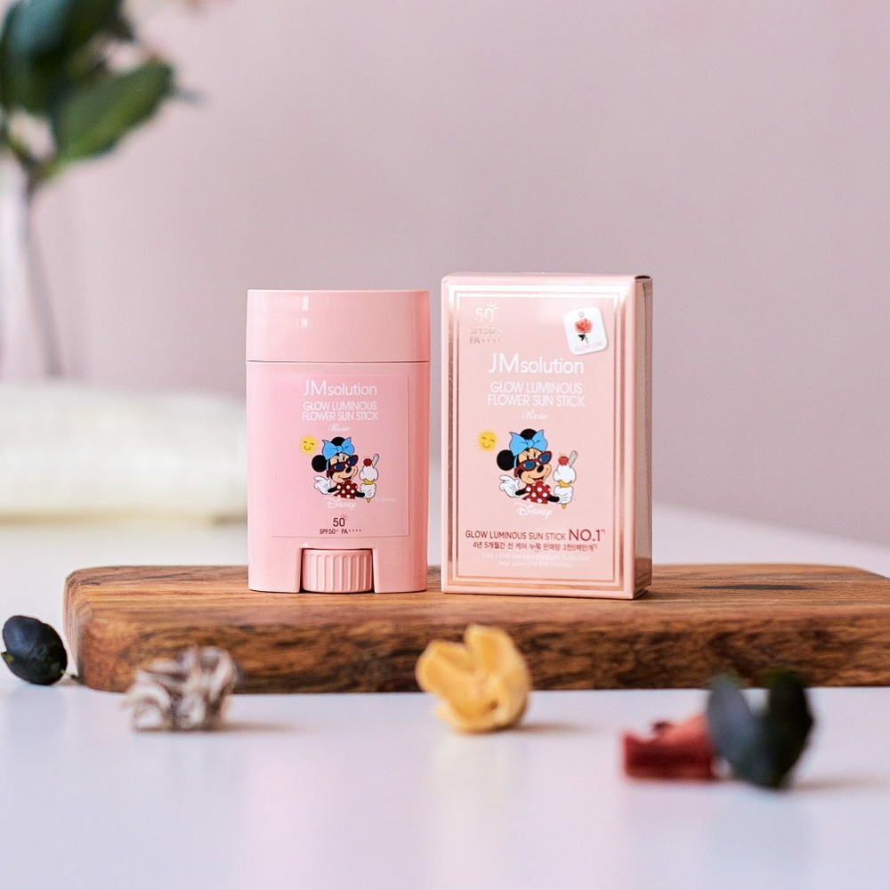 JMsolution Крем-стик солнцезащитный - Disney collection Mini luminous rose SPF50+ PA++++, 21г