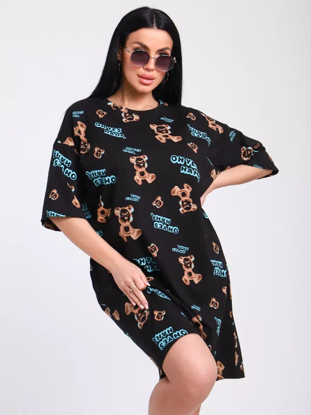 Платье-футболка спортивное оверсайз