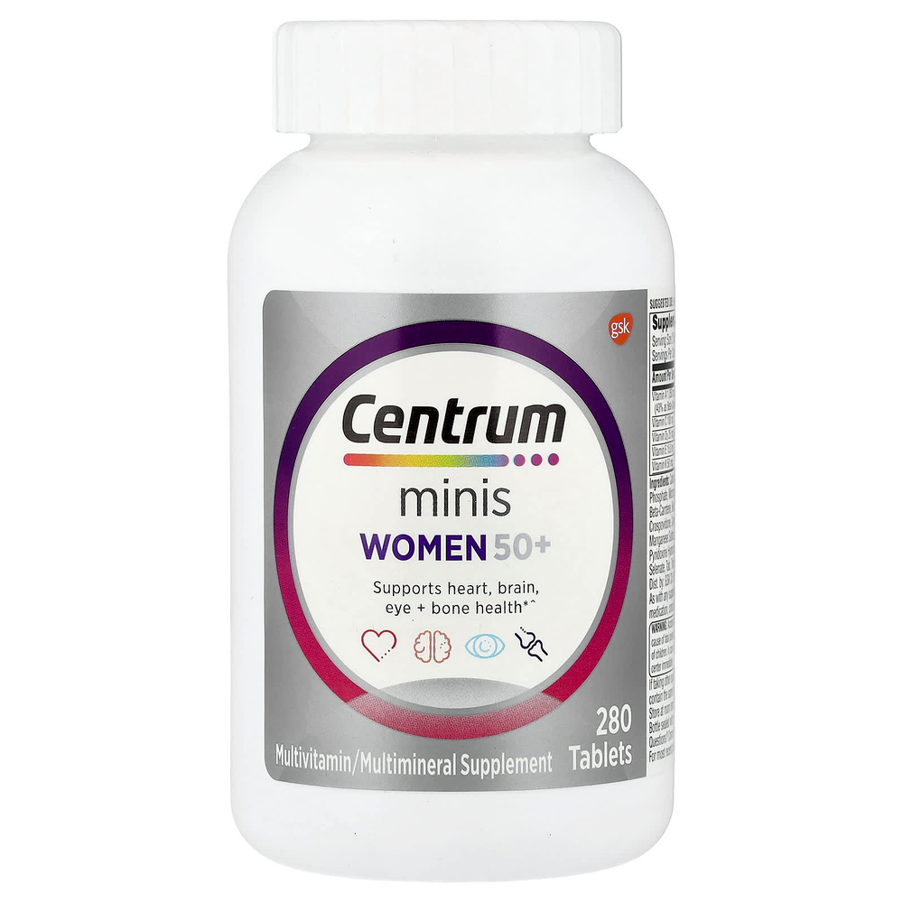 Centrum, Women 50+, Minis, Multivitamins, 280 Tablets