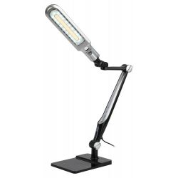 Настольный светильник ЭРА NLED-497-12W-BK светодиодный на струбцине и с основанием черный