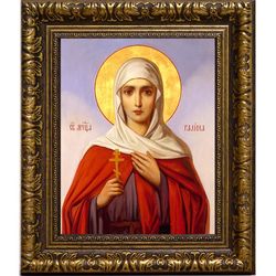Галина Коринфская Святая мученица. Икона на холсте.